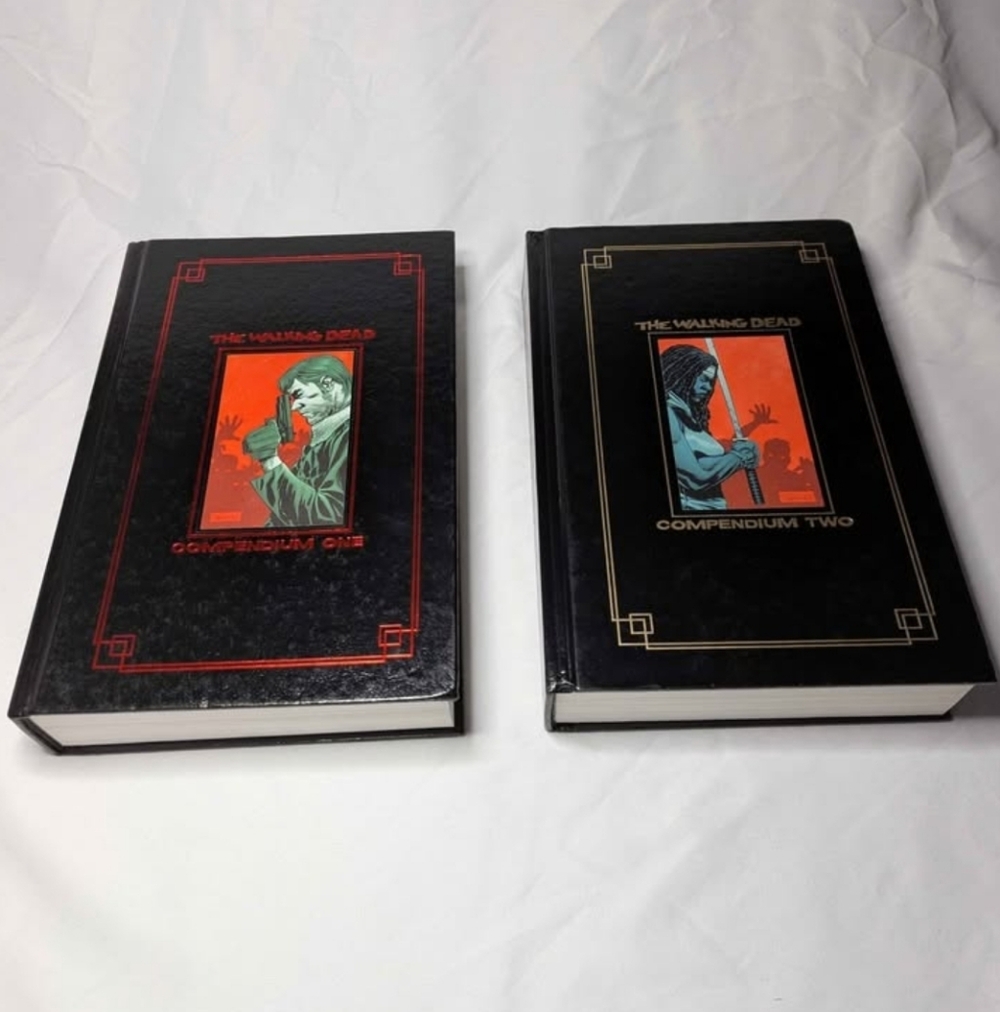 The Walking Dead Compendium Hardcover Set Vol. 1 & 2 – Deluxe Editions – Signed